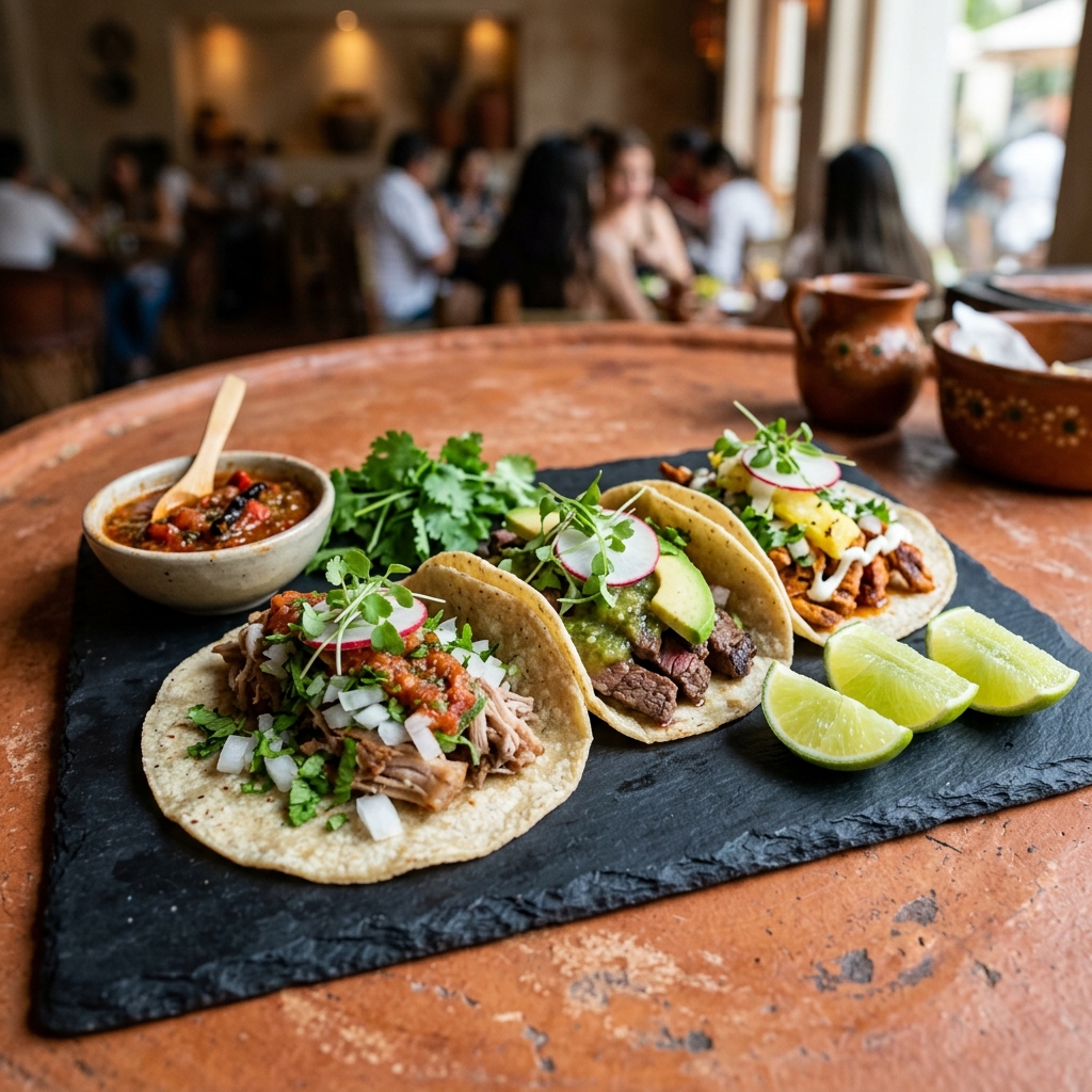 Authentic Mexican Tacos and Handmade Corn Tortillas at El Tequila Paris