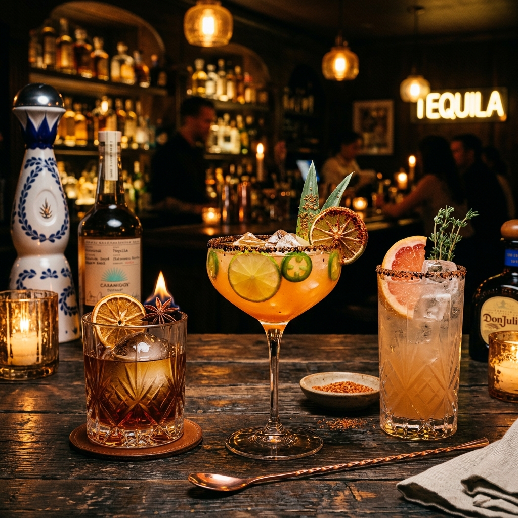 Handcrafted Margaritas and Agave Spirits Bar at El Tequila